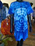 Robe T-Shirt  tie dye bleu